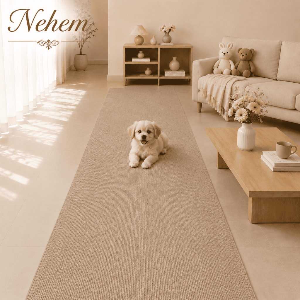 Nehem - สไตล์ญี่ปุ่นกาวในตัวทางเดินทางเดินพรมทางเดินห้องโถงพรมประตูทางเข้าแผ่นพื้นห้องนอนห้องนั่งเล่นพื้นที่ขนาดใหญ่ครัวเรือนกันลื่นตกแต่งบ้า