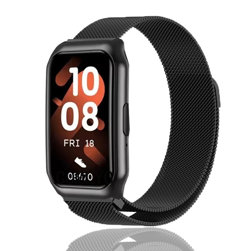For LAXASFIT H1 สายนาฬิกาอัจฉริยะสแตนเลสผู้หญิงผู้ชายสายโลหะ