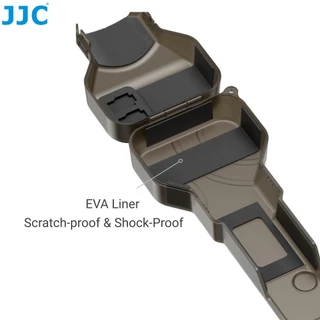 JJC Hard Case เคสแข็งป้องกันสําหรับ DJI Osmo Pocket 4P, ตัวป้องกันหน้าจอกิมบอล Camere พร้อมช่องเสียบการ์ด MicroSD 2 ช่อง