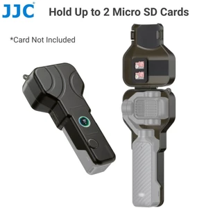 JJC Hard Case เคสแข็งป้องกันสําหรับ DJI Osmo Pocket 4P, ตัวป้องกันหน้าจอกิมบอล Camere พร้อมช่องเสียบการ์ด MicroSD 2 ช่อง