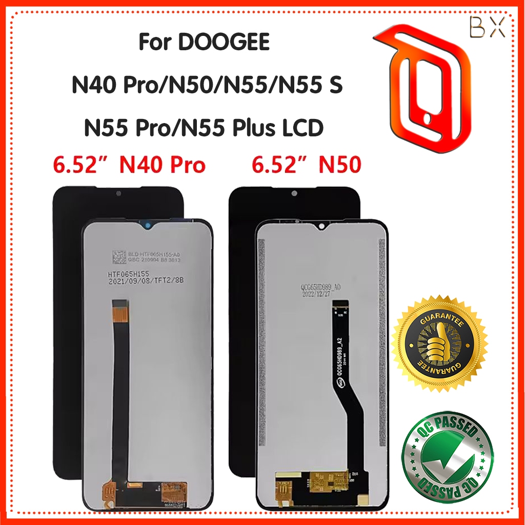 สําหรับ DOOGEE N40 Pro/N50/N55/N55 S/N55 Pro/N55 Plus จอแสดงผล LCD