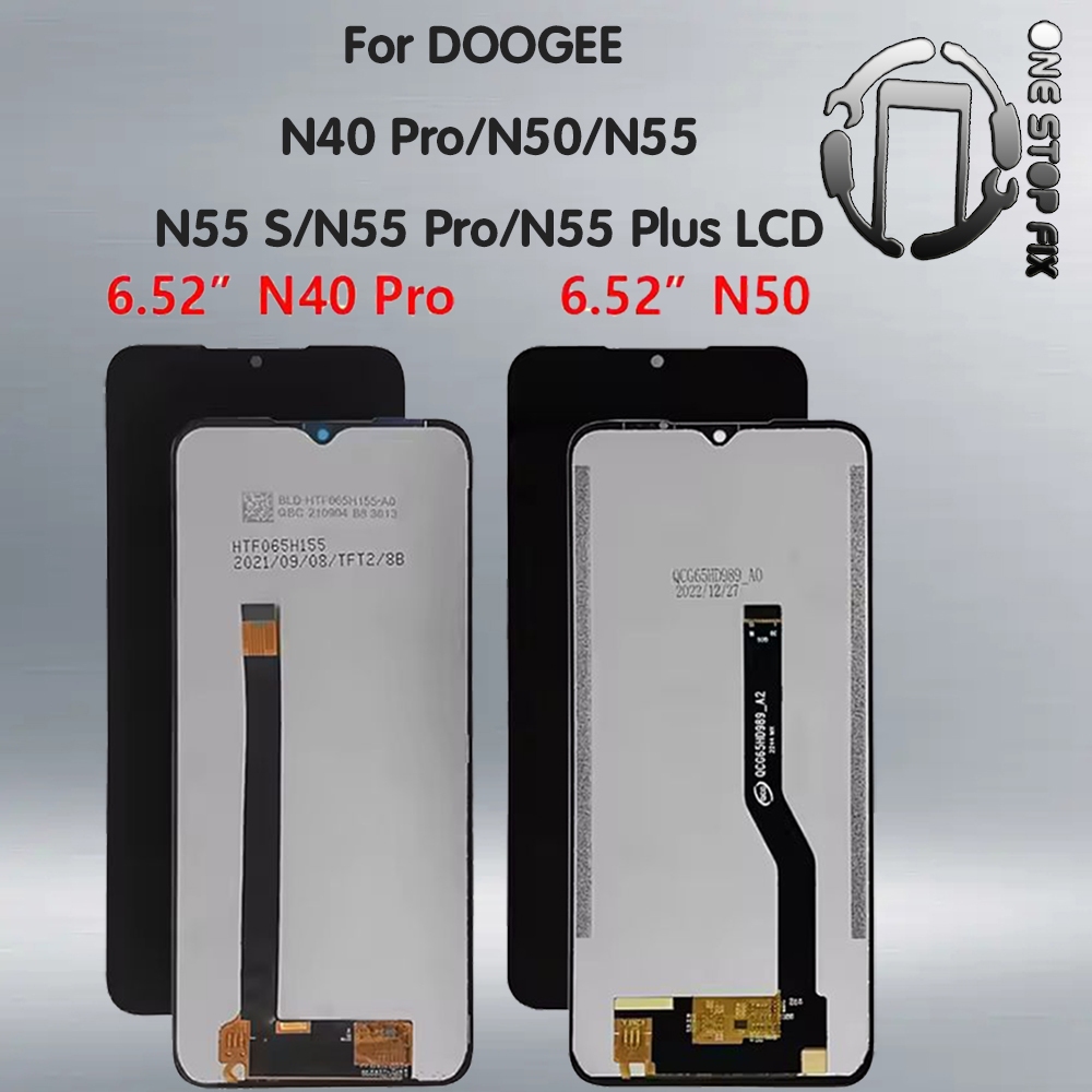 สําหรับ DOOGEE N40 Pro/N50/N55/N55 S/N55 Pro/N55 Plus จอแสดงผล LCD + กระจกสัมผัส