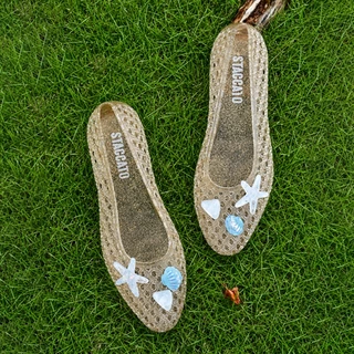 Staccato Women's Jelly Shoe Charms รองเท้าดอกไม้เหมาะสำหรับรองเท้าวุ้น