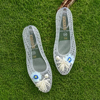 Staccato Women's Jelly Shoe Charms รองเท้าดอกไม้เหมาะสำหรับรองเท้าวุ้น