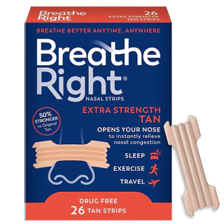 ZEM Shop Breathe Right แผ่นแปะจมูก ลดการนอนกรน หายใจติดขัด ขายดี #1 ในอเมริกา