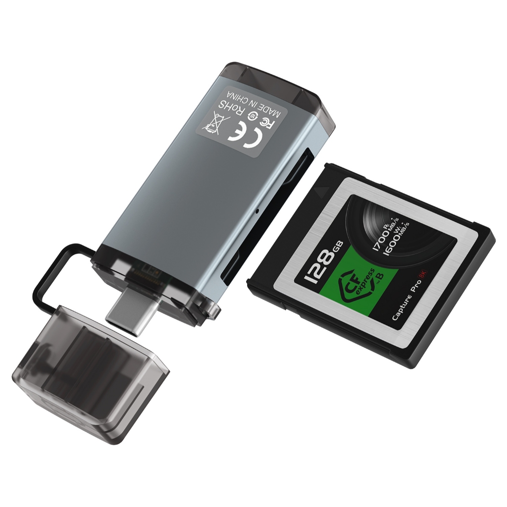 Cfexpress Type B Card Reader - USB C 10Gbps CF Express Digital Camera Transfer to Phone Adapter (ไม่