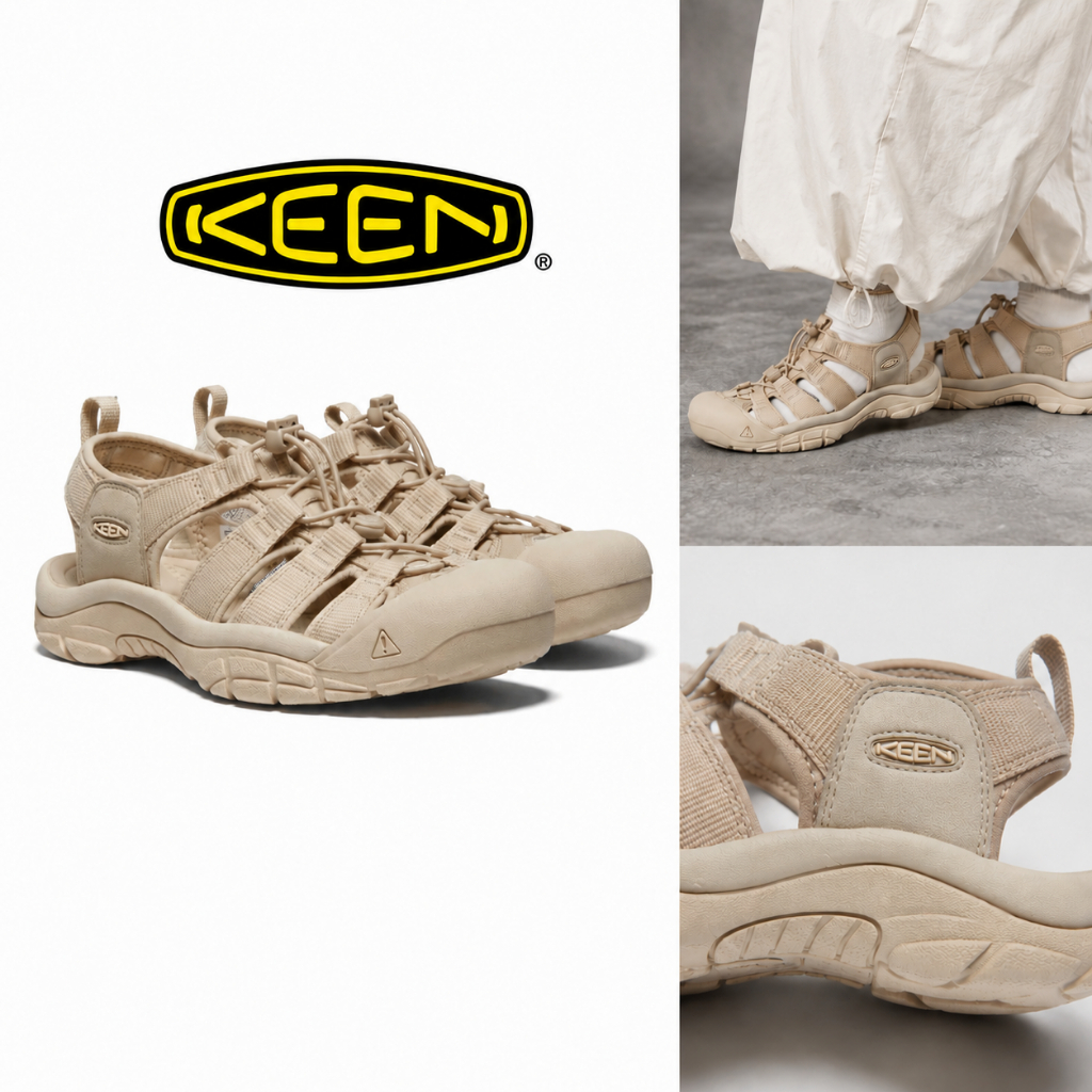 Keen Newport H2 Cream Sandals for Men/Women - มีทุกไซส์ จัดส่งทุกวัน ระบายอากาศได้ดี เย็นสบาย เหมาะสําหรับทุกฤดูกาล