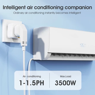 SMATRUL Power Monitor 16A Universal Tuya Wifi สมาร์ทซ็อกเก็ต US to EU UK Plug Outlet Adapter พร้อมตัวจับเวลา, Smart Life App, และ Power Voice