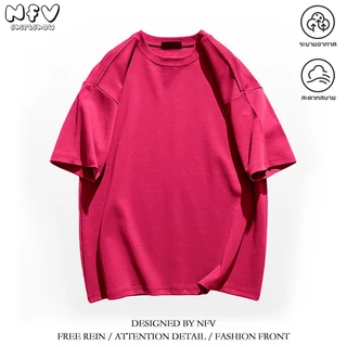 【จัดส่งตลอด 24 ชั่วโมง】NFV ใหม่ล่าสุด💕แฟชั่นเกาหลี เสื้อยืดเปล่า ระบายอากาศ ผ้าหนายับยากรีดง่าย ผ้าฝ้าย100% YG0