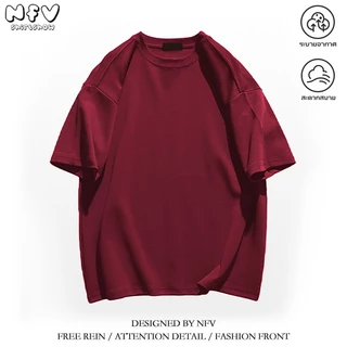 【จัดส่งตลอด 24 ชั่วโมง】NFV ใหม่ล่าสุด💕แฟชั่นเกาหลี เสื้อยืดเปล่า ระบายอากาศ ผ้าหนายับยากรีดง่าย ผ้าฝ้าย100% YG0