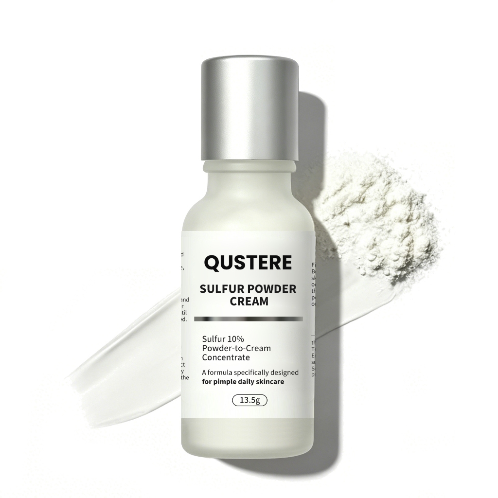 QUSTERE ครีมซัลเฟอร์ 10% | ครีมรักษาสิว | แต้มสิวเฉพาะจุด | สกินแคร์ควบคุมความมัน | ผลิตภัณฑ์ดูแลผิวหน้าประจำวัน 13.5 กรัม