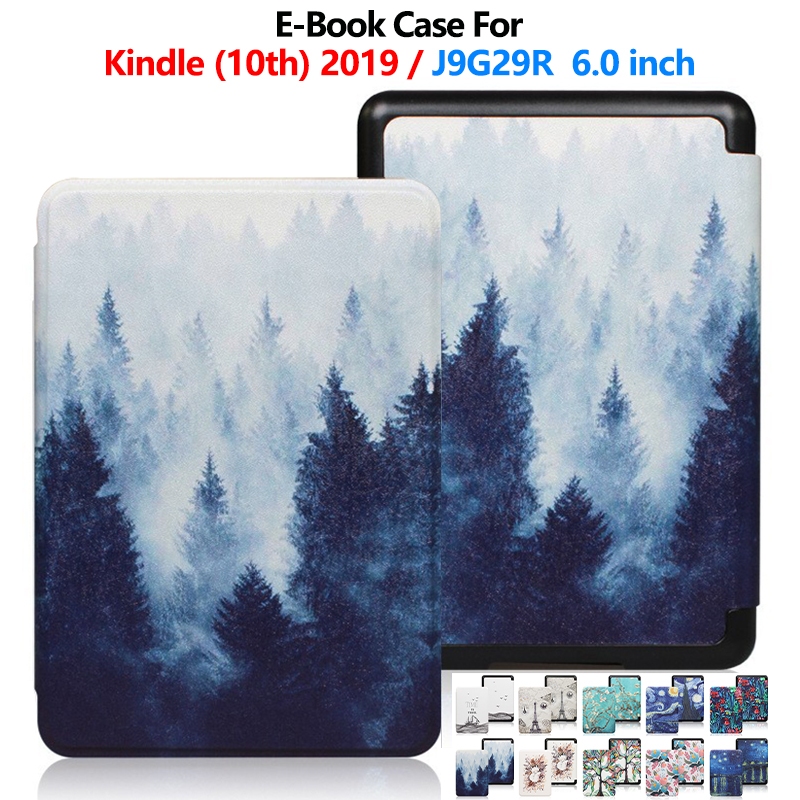 สําหรับ 2019 Kindle 10th Gen 6.0 นิ้ว J9G29R กันกระแทกทาสีหนังฝาครอบ E-Book กรณี