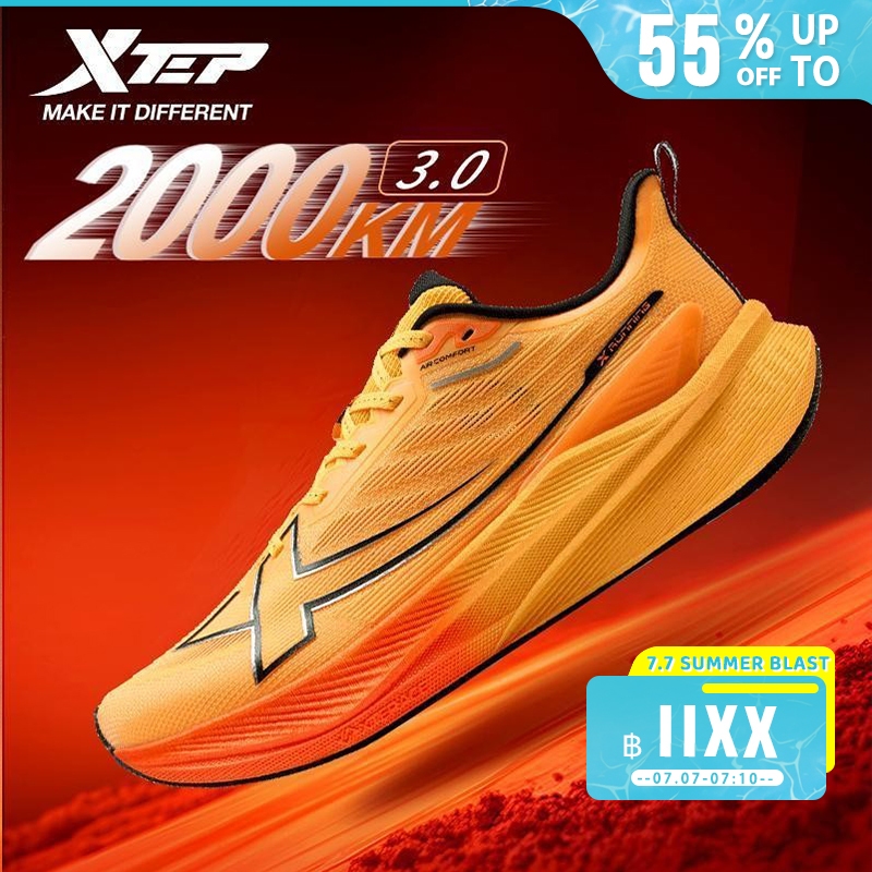 XTEP 2000KM 3.0 รองเท้าวิ่งสีใหม่ Rebound Support Professional Cushioning Shock Absorption 39-47