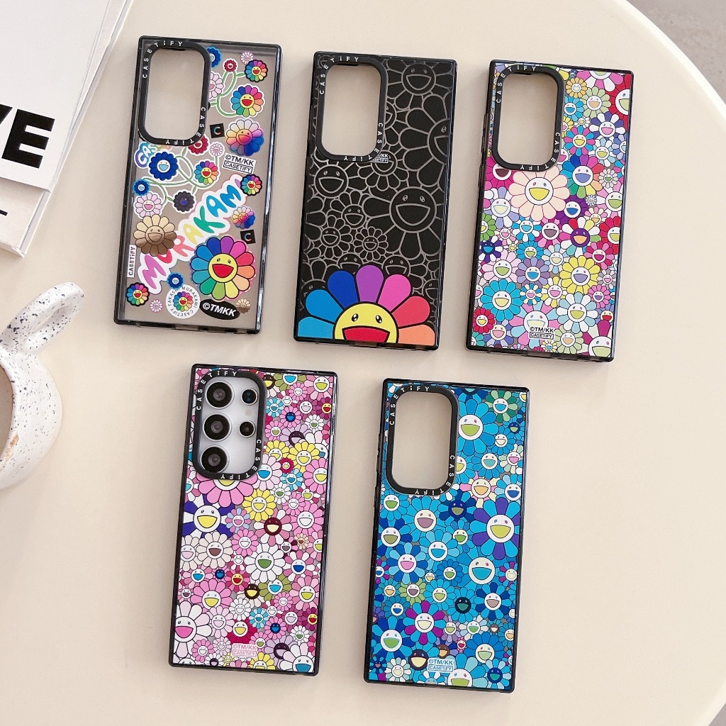 TAKASHI MURAKAMI CT Samsung อะคริลิคฝาครอบแม่เหล็กสําหรับ Samsung S26/S25/S24/S23/Ultra เคสป้องกัน