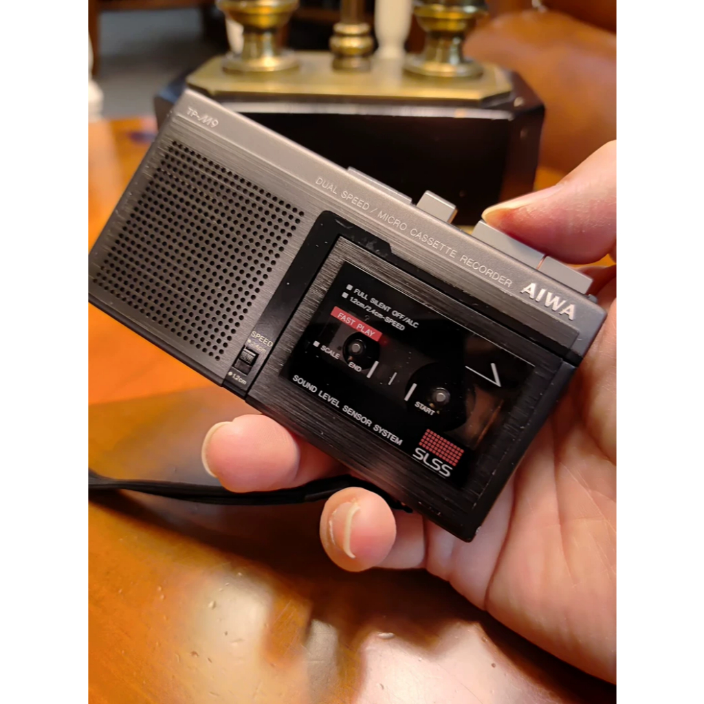 AIWA TP-M9 Microcassette Recorder – ตัวเครื่องโลหะบาง, Near-Mint, Serviced #VintageAudio #Microcasse