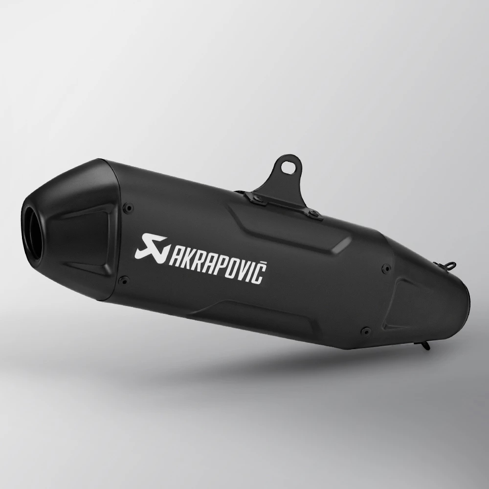 ท่อไอเสียรถจักรยานยนต์ Akrapovic T158 พร้อม DB killer/Silener รวมทางเข้า 51 มม.