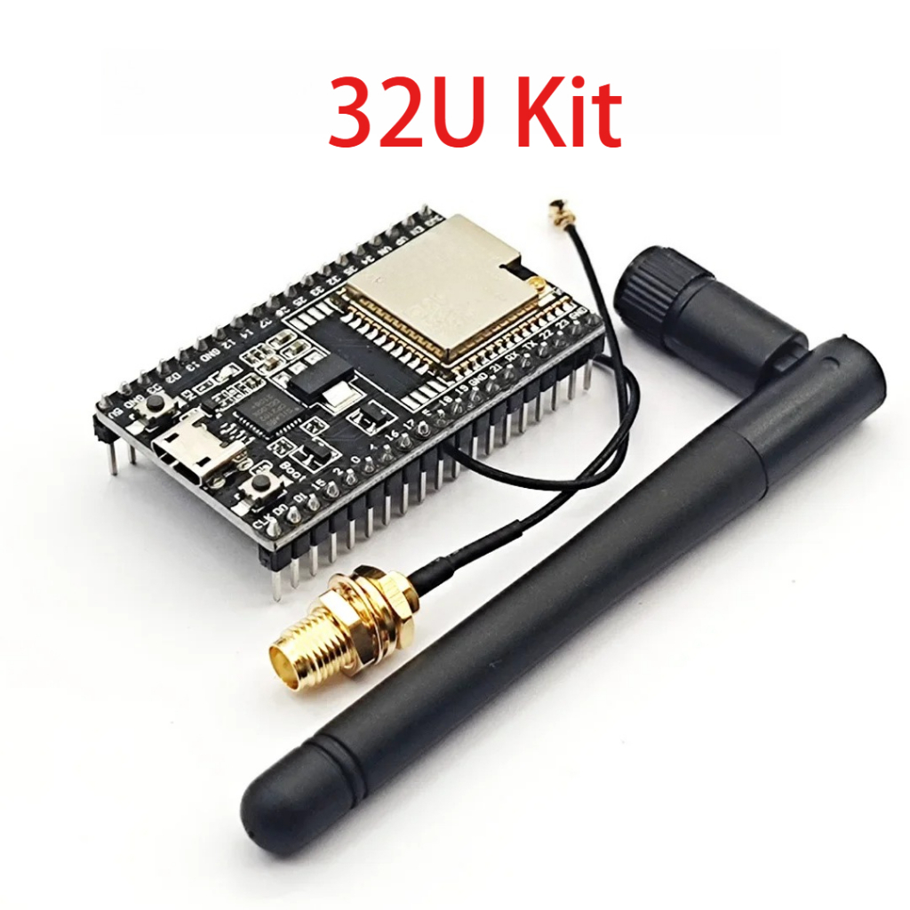 ชุดโมดูล SMA ESP32-WROOM-32U และ WROVER คุณภาพสูง, ชุดเริ่มต้นโครงการการเรียนรู้และการพัฒนา Breadboa