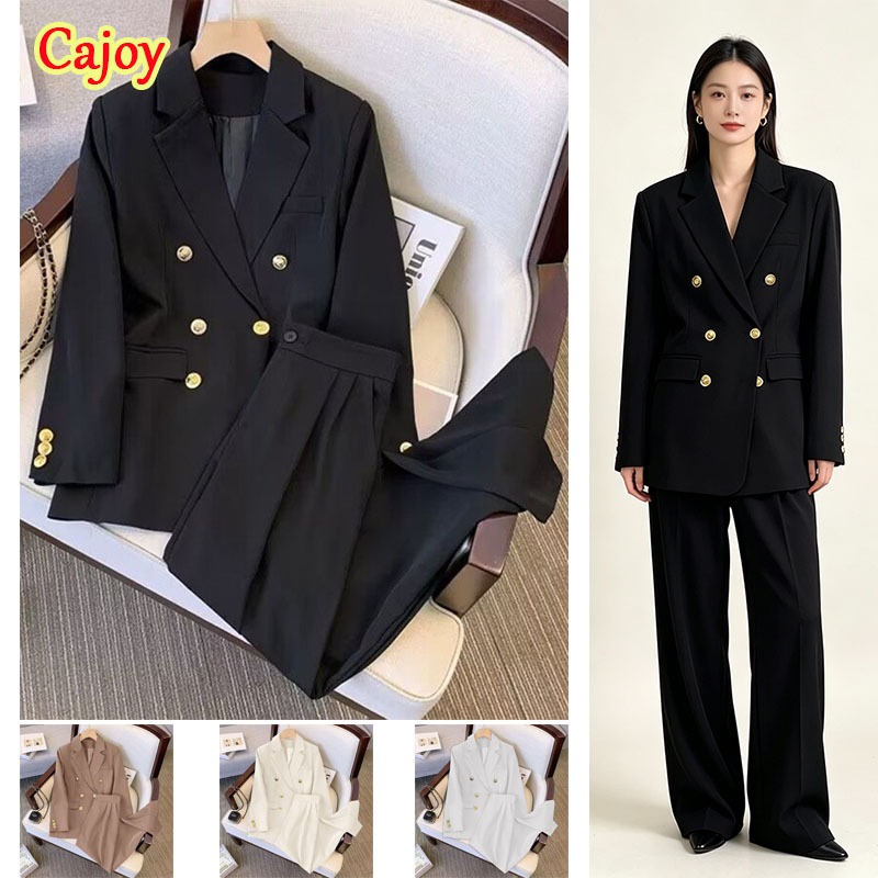 พร้อมส่ง ชุดสูท เบลเซอร์เข้ารูป เสื้อสูทผู้หญิง+กางเกง เสื้อสูทแฟชั่น เซต 2 ชิ้น สินค้าขายแยกกันนะคะ