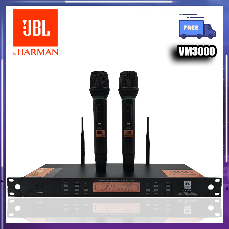 JBL VM3000 UHF Professional Stage Performance Microphone เหมาะสําหรับคาราโอเกะที่บ้าน