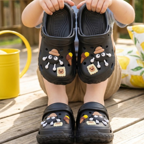 BKK DeliveryKids Cartoon Charms Clogs Boys Girls EVA Slip On Garden Sandals 4-12Y