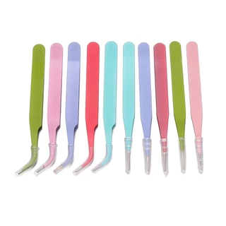 1ชิ้น10เซนติเมตรที่มีสีสันแหนบเหล็กสําหรับ ทําเอง หัตถกรรมเครื่องประดับทําเล็บซ่อมจักรเย็บผ้าที่ทําด้วยมือเครื่องมืออุปกรณ์