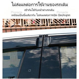 【จัดส่งจากกรุงเทพ】กันสาด MG URBAN แบบมีคิ้ว รุ่นหนาพิเศษ ชุดแต่ง กันสาด คิ้วกันฝน กันสาดกระจก คิ้วกันสาด ของแต่งรถยนต