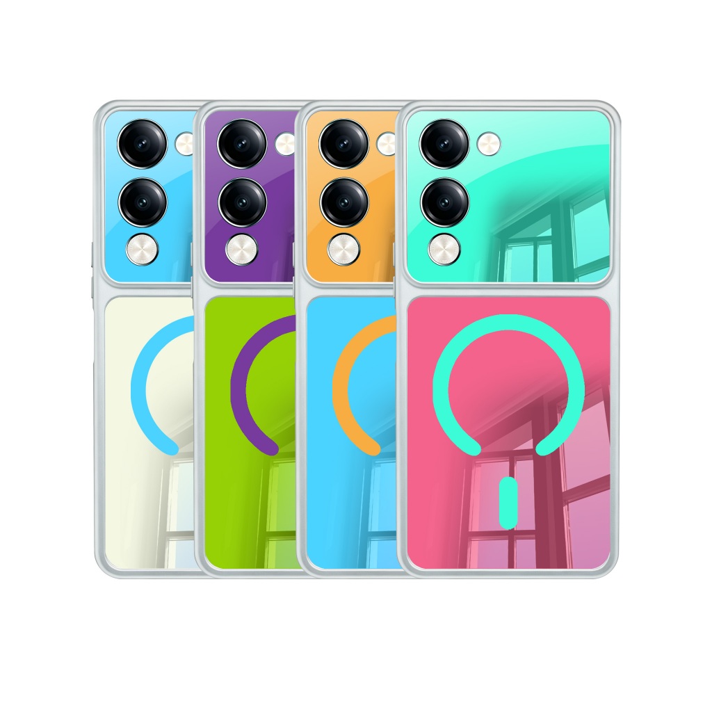 ใหม่หรูหราผสมเป็นเคสสองสี Vivo T4 Pro T4X T4R T3 Ultra T2X T1X T1 5G ปลอกฝาครอบโทรศัพท์กันกระแทก