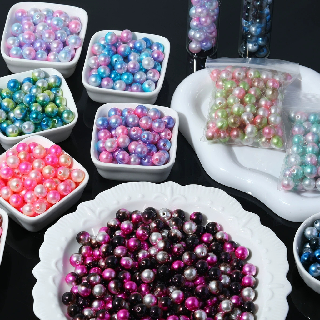 START-UP ไข่มุกเทียมไล่ระดับสี abs ลูกปัด diy เครื่องประดับสร้อยข้อมือสร้อยคอทำอุปกรณ์เสริม