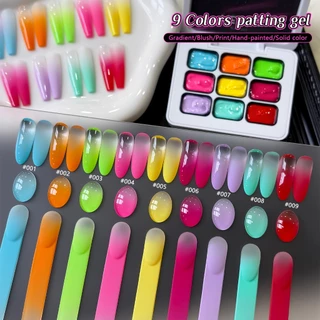 XEIJAYI - ยาทาเล็บเจลไล่เฉดสีนีออน มาพร้อม 9 สีไล่ระดับความเข้มข้นสูง เหมาะสำหรับทุกฤดูกาล