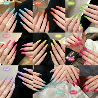 XEIJAYI - ยาทาเล็บเจลไล่เฉดสีนีออน มาพร้อม 9 สีไล่ระดับความเข้มข้นสูง เหมาะสำหรับทุกฤดูกาล