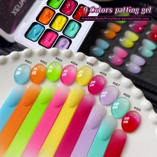 XEIJAYI - ยาทาเล็บเจลไล่เฉดสีนีออน มาพร้อม 9 สีไล่ระดับความเข้มข้นสูง เหมาะสำหรับทุกฤดูกาล