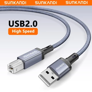 SUNKANDI สายเครื่องพิมพ์ USB 2.0 Type-B ชายกับชายสําหรับ Canon Epson HP