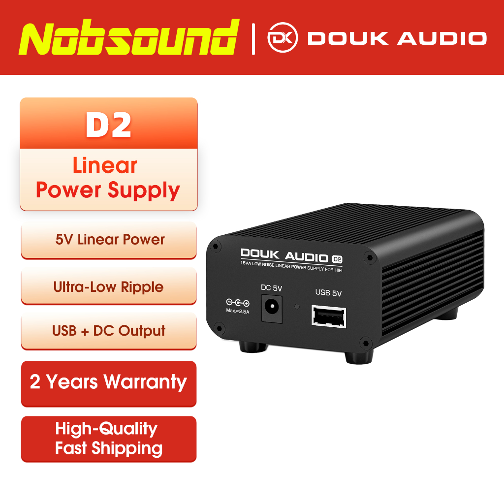 Douk เสียง USB DC 5V Linear Power Supply เสียงต่ําควบคุม PSU สําหรับ HiFi DAC Raspberry Pi