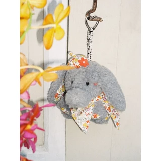 Tagi. Elly Grey Elephant Plush Pendant พวงกุญแจตุ๊กตาช้างสีเทาเอลลี่ Bag Pendant Birthday Gift