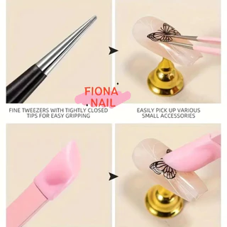 พร้อมส่ง（มี 4 สี）FIONA NAIL ที่หนีบสติกเกอร์ สามารถกดสติกเกอร์ให้แนบสนิท หนีบอะไหล่ ทรงสวย จับง่ายถนัดมือ ป้องกันไฟฟ้าสถิตย์ได้