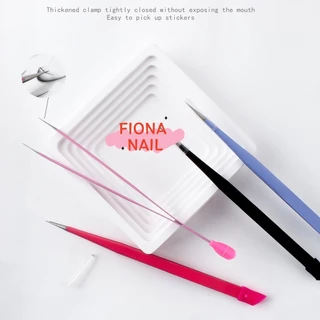 พร้อมส่ง（มี 4 สี）FIONA NAIL ที่หนีบสติกเกอร์ สามารถกดสติกเกอร์ให้แนบสนิท หนีบอะไหล่ ทรงสวย จับง่ายถนัดมือ ป้องกันไฟฟ้าสถิตย์ได้