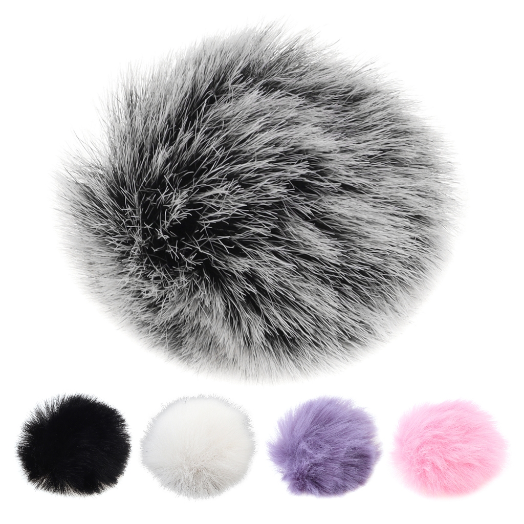 Wind Muff กระจกขนยาวกลางแจ้งสําหรับไมโครโฟนแบบหนีบเสื้อ / ไมโครโฟนขนาดเล็ก, กระจกไมโครโฟนแบบหนีบเสื้อ