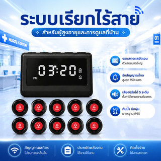 Daytech โทรศัพท์ ระบบเสียงเตือนภัย ระบบคิวไร้สายโทรหาร้านอาหาร / ผู้สูงอายุ / ผู้ป่วย  ระบบการโทร  P6