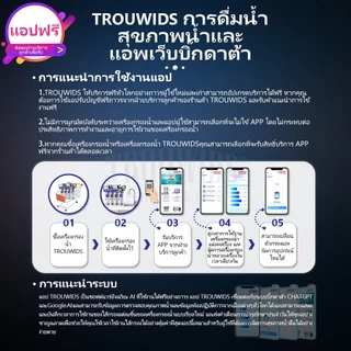 TROUWIDS ชุดหลอดยูวี เครื่องกรองน้ำ 6W 8W 10W 12W 4เขี้ยว1ด้าน ไส้กรองน้ำUV ฆ่าเชื้อโรค ครบชุด