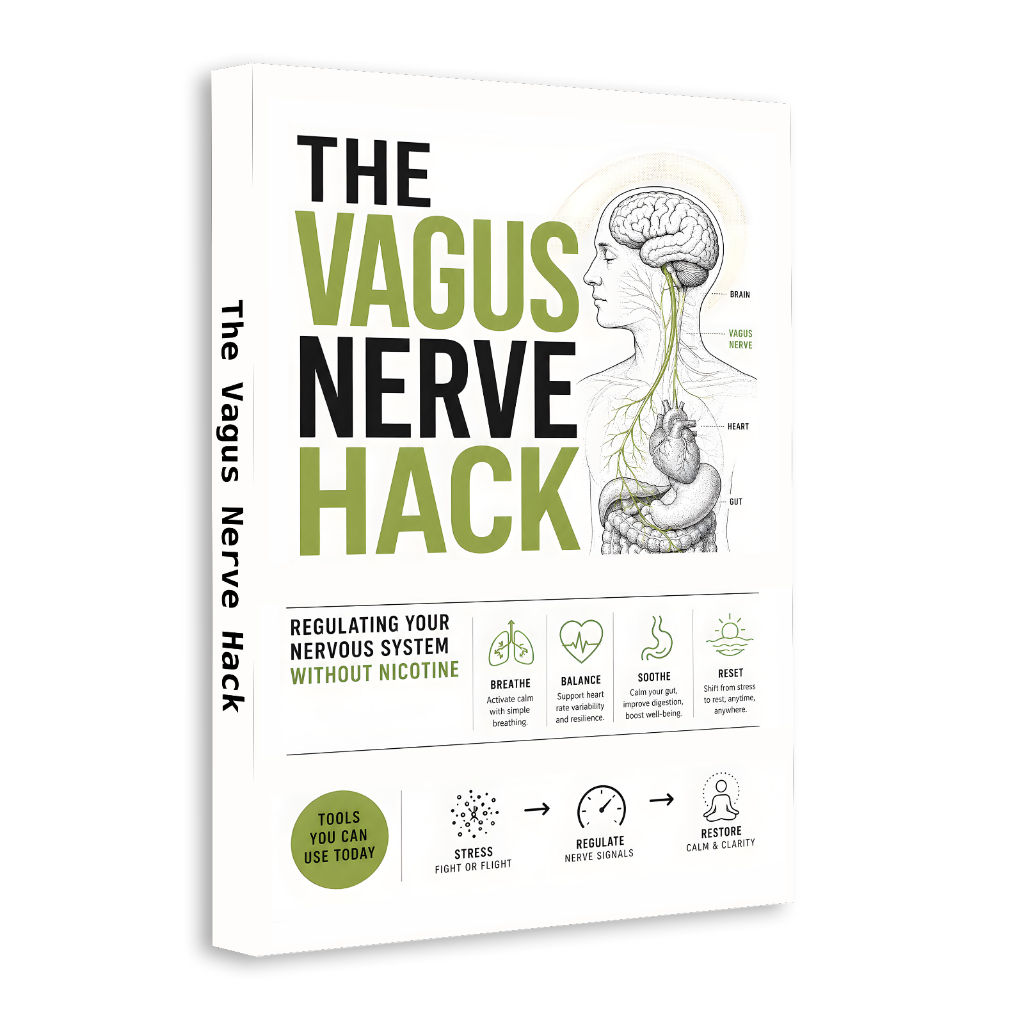 In-stock, Fast DeliveryThe Vagus Nerve Hack หนังสือภาษาอังกฤษ, การควบคุมระบบประสาทไม่มีนิโคติน, ความ
