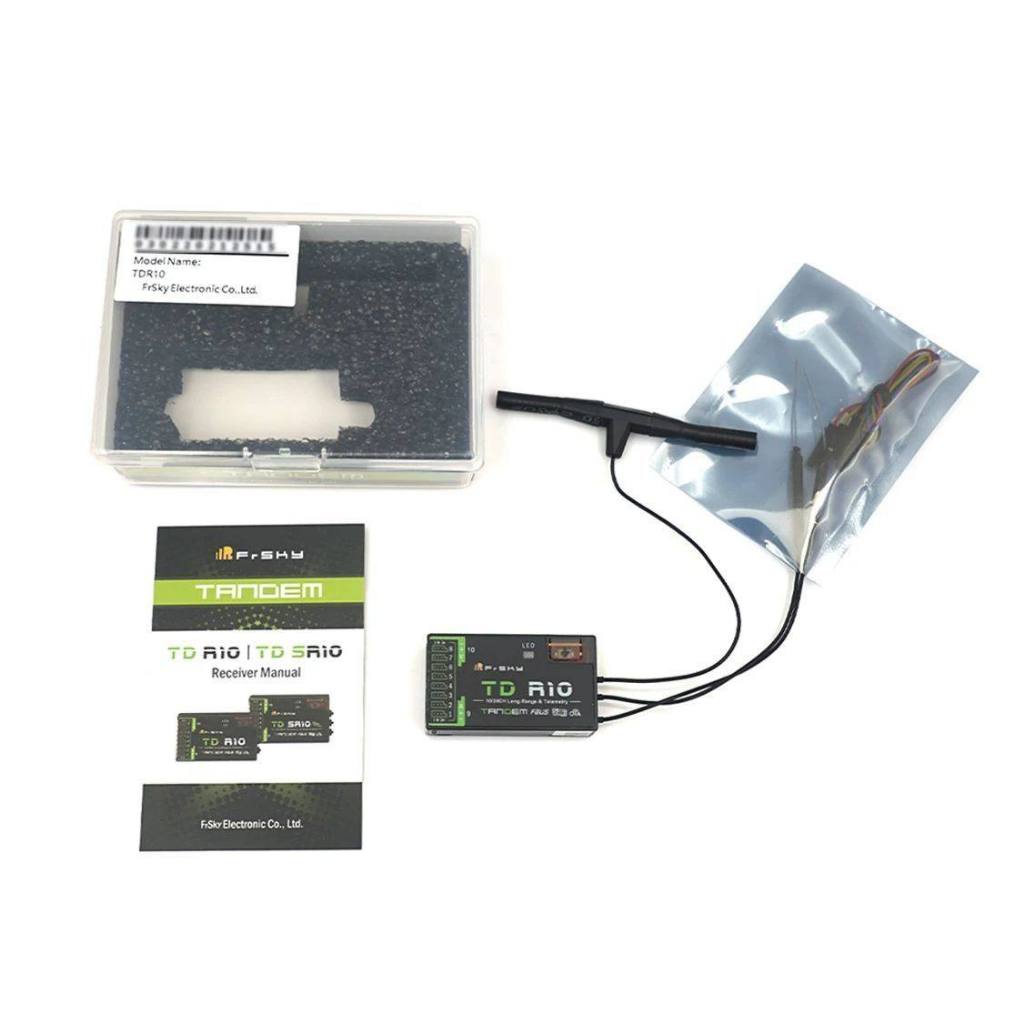 FrSky RISKA TD R10 2.4G/900MHz ตัวรับสัญญาณดูอัลแบนด์พร้อมช่อง PWM ความหน่วงต่ํา 10CH