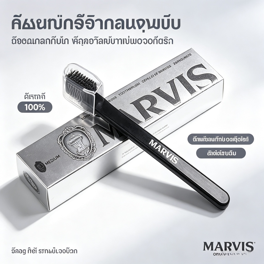 Marvis แปรงสีฟันมาร์วิส / Marvis Toothbrush.