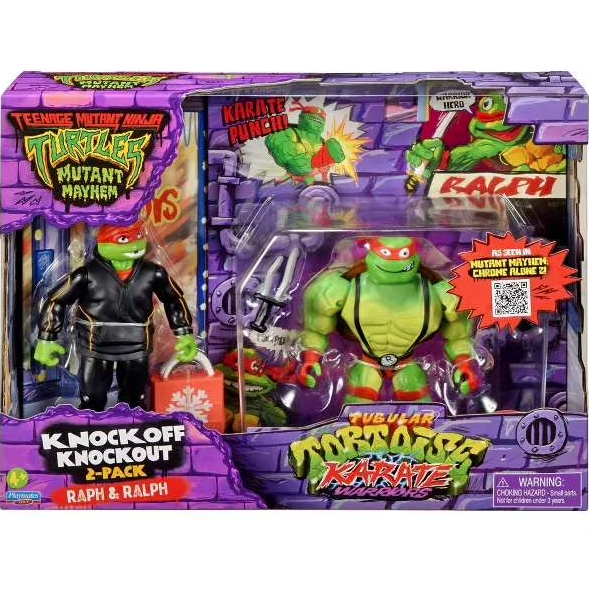 เต่านินจาวัยรุ่น กลายพันธุ์ Mayhem Tubular Tortoise Karate Warriors Raph & Ralph Action Figure 2-Pac