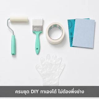 สีทากระจกฝ้า เพิ่มความเป็นส่วนตัว แสงผ่านได้ มองไม่เห็น ทำเองได้ ไม่ต้องพึ่งช่าง เหมาะกับห้องน้ำ-ออฟฟิศ สูตรน้ำ ทนความชื้น กันUV 1000ml พร้อมอุปกรณ์ทาครบชุด SANQING