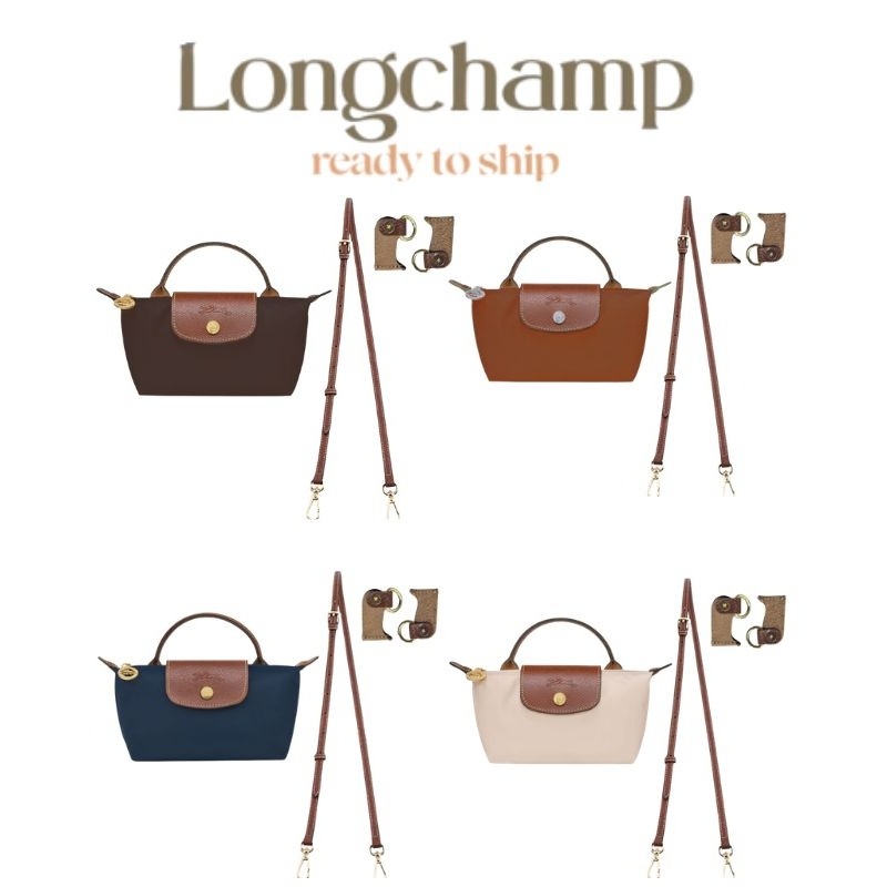กระเป๋า Longchamp Le Pliage ขนาดเล็กของแท้ กระเป๋าสะพายไหล่สุดหรูและกระเป๋าถือดีไซเนอร์ เหมาะสำหรับใช้ในชีวิตประจำวัน