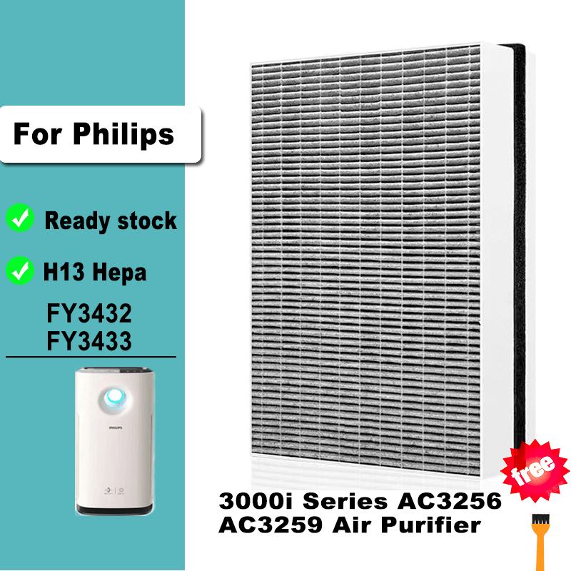 OEM เปลี่ยน 2-in-1 HEPA คาร์บอนกรอง FY3432 FY3433 สําหรับ Philips 3000i Series AC3256 AC3259 เครื่อง