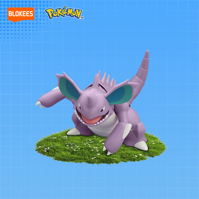 BLOKEES Pokémon NIDOKING MACHAMP Figure ซีรีส์โปเกมอน Fantastics |นิโดคิง | โมเดลบล็อกฟิกเกอร์สะสม