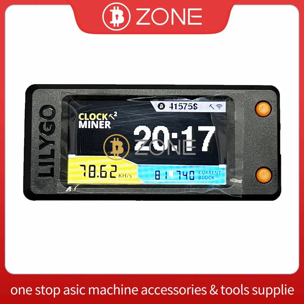 ⭐ใหม่ Bitcoin Nerd Miner v2.0 T-Display-S3 BTC Crypto Solo Lottery Nerdminer จอแสดงผล LCD พร้อมเชลล์