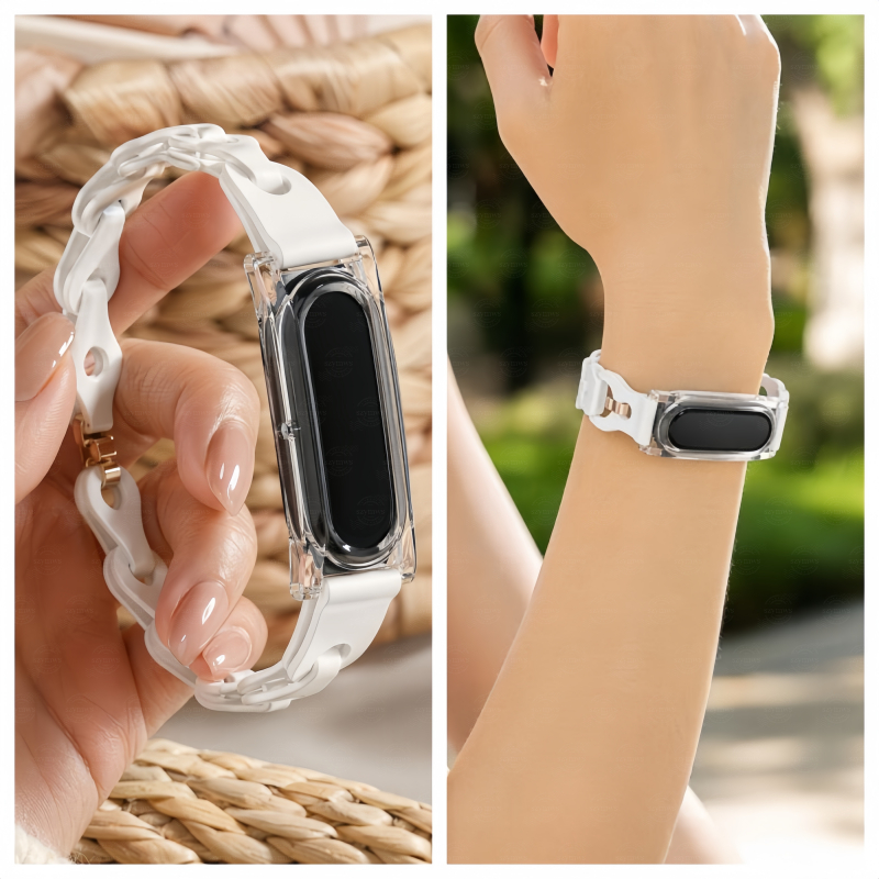 สายรัดซิลิโคนแบบบูรณาการ + เคสสําหรับ Google Fitbit Air สร้อยข้อมือสมาร์ทวอทช์สายรัดข้อมือสําหรับ Google Fitbit Air สายรัด