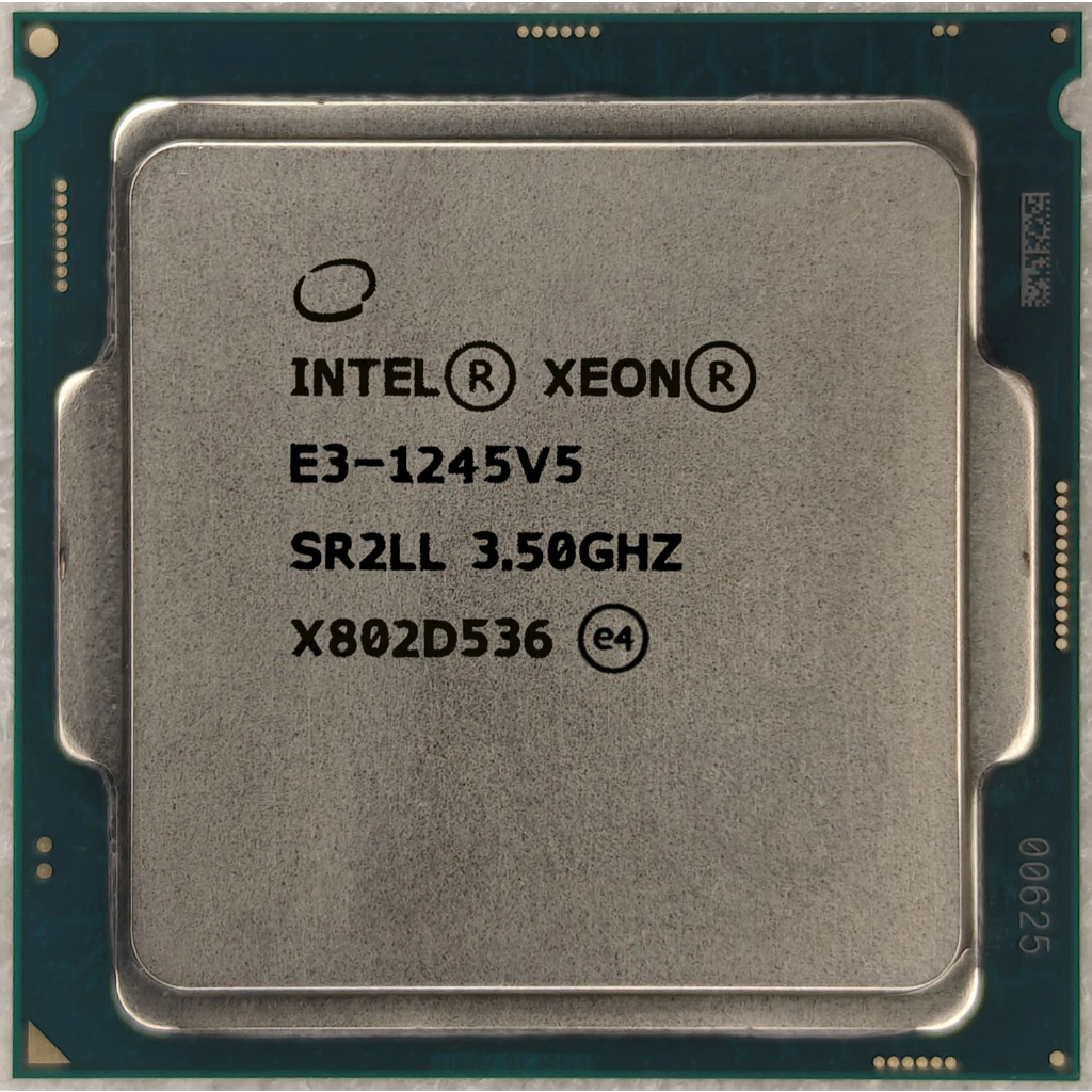 Intel Xeon E3-1245 V5 SR2L 3.5GHz 4Core 8MB ซ็อกเก็ต LGA1151 โปรเซสเซอร์ CPU